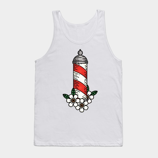 Barbers Pole Tank Top by OctoberArts